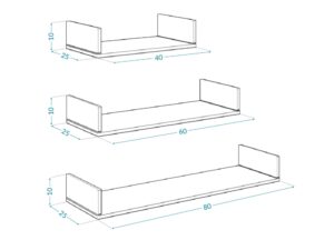 Miniaturka 7 - Zestaw półek ściennych dąb kraft OTTO