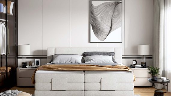 Miniaturka 14 - Łóżko kontynentalne z regulacją REY 100