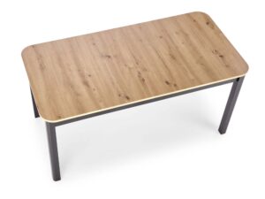 Miniaturka 4 - Stół rozkładany dąb artisan z czarnymi metalowymi nogami