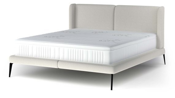 Miniaturka 1 - Łóżko tapicerowane na wysokich nogach Tessina