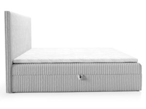 Miniaturka 1 - Łóżko tapicerowane w tkaninie sztruksowej z pojemnikiem