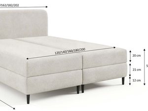 Miniaturka 2 - Nowoczesne łóżko automat sprężynowy z pojemnikiem Sessio