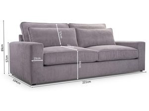 Miniaturka 10 - Kanapa Nowoczesna Sprężyny Faliste Clomi