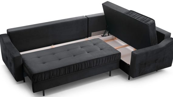 Miniaturka 20 - Kanapa Loftowa Sprężyny Faliste Rozkładana Tulano