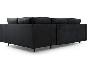 Miniaturka 18 - Antracytowy narożnik tapicerowany widok konstrukcji oparcia