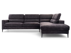 Miniaturka 12 - Grafitowy narożnik tapicerowany profil z oparciem