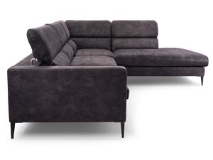 Miniaturka 9 - Ciemnoszary narożnik rozkładany z pojemnikiem