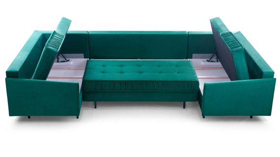 Miniaturka 14 - Narożnik Loftowy Rozkładany Z Pojemnikiem Flawka U