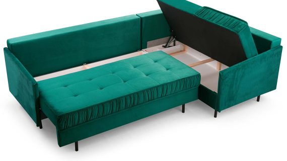 Miniaturka 8 - Kanapa Loftowa Z Pojemnikiem Rozkładana Flawka