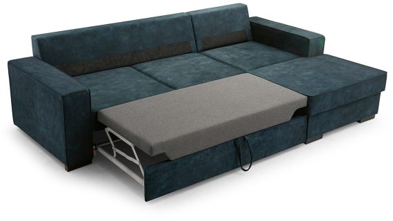 Miniaturka 4 - Kanapa Skandynawska Z Pojemnikiem Rozkładana Lunaya