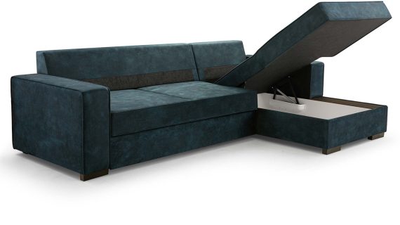 Miniaturka 1 - Kanapa Skandynawska Z Pojemnikiem Rozkładana Lunaya