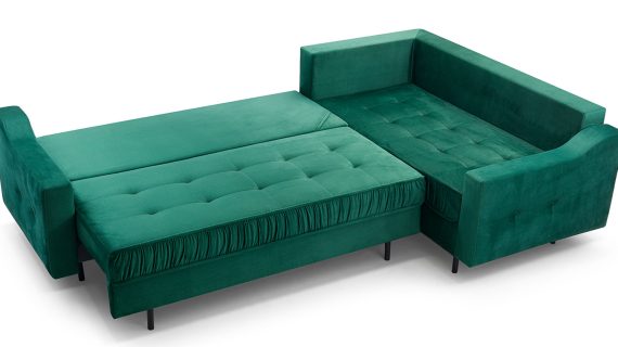 Miniaturka 15 - Kanapa Loftowa Sprężyny Faliste Rozkładana Tulano