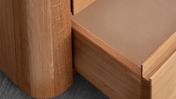 Miniaturka 6 - Szafka nocna drewniana Lelina 2L1N