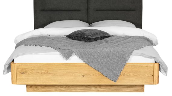 Miniaturka 1 - Łóżko Dębowe z Pojemnikiem i Nowoczesnym Designem Surara