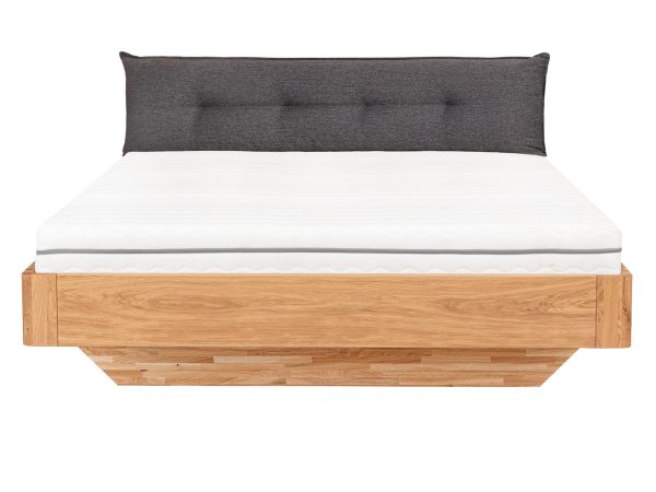 Stylowe Łóżko Dębowe z Eleganckim Wykończeniem Elona B