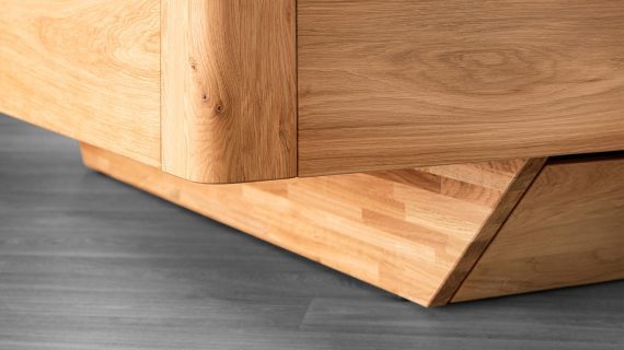 Miniaturka 4 - Stylowe Łóżko Dębowe z Eleganckim Wykończeniem Elona B