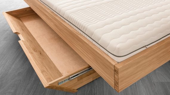 Miniaturka 7 - Stylowe Łóżko Dębowe z Eleganckim Wykończeniem Elona B