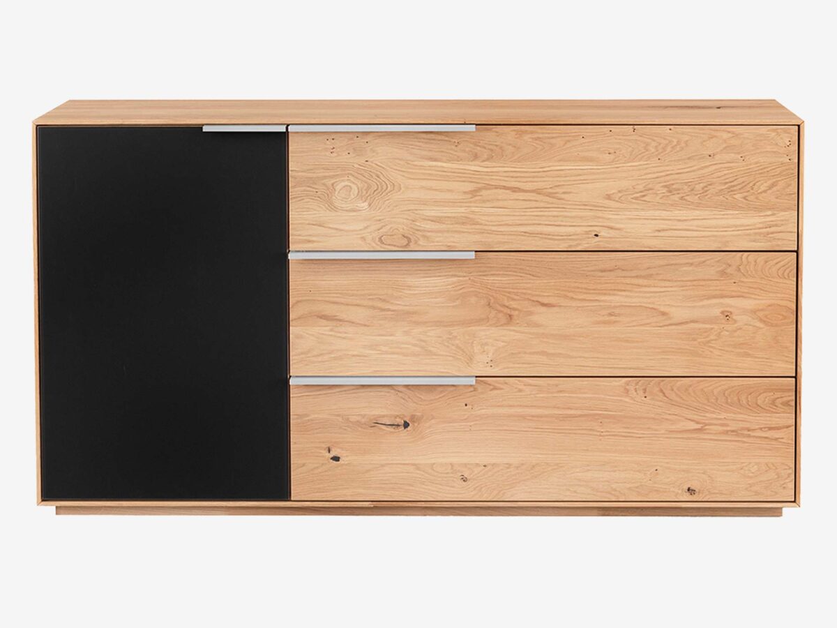 Drewniana komoda z litego drewna Eleana 1T3L