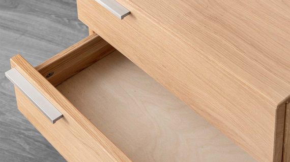 Miniaturka 3 - Elegancka drewniana szafka nocna Arella 3L-RE