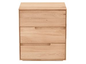 Miniaturka 8 - Komoda z trzema szufladami z litego dębu naturalnego