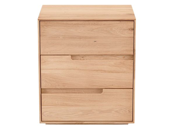 Szafka nocna z litego drewna Kobko 3L