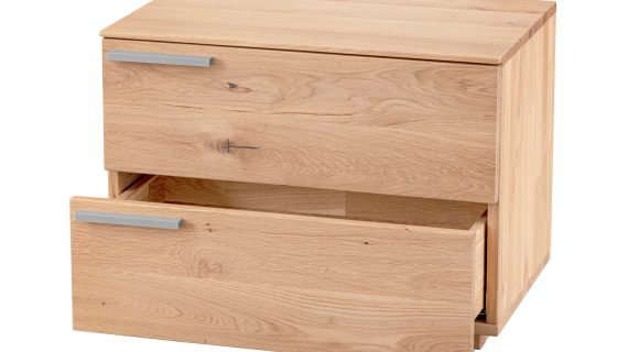 Miniaturka 3 - Szafka nocna drewniana z litego drewna Arella 2L-RE