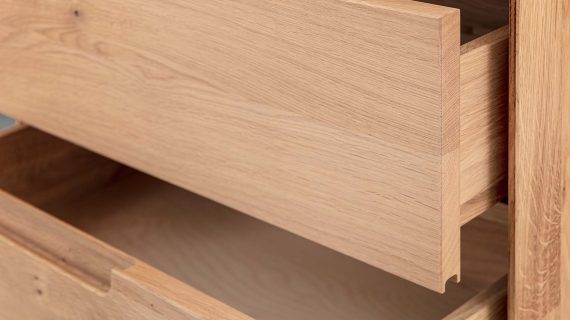 Miniaturka 4 - Klasyczna szafka nocna drewniana Kobko 2L