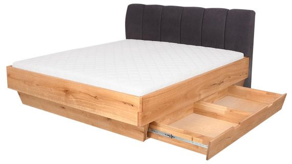 Miniaturka 5 - Wygodne Łóżko Dębowe z Pojemnikiem i Nowoczesnym Designem Dasalia A