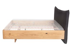 Miniaturka 12 - Łóżko dębowe z przezroczystym materacem i poduszką grafitową profil