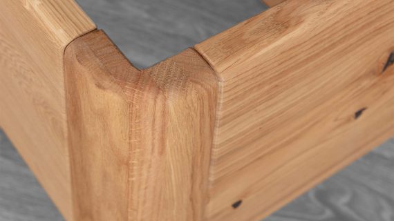 Miniaturka 13 - Wysokiej Jakości Łóżko Dębowe do Sypialni Lelina A DĄB