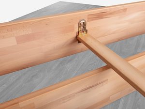 Miniaturka 16 - Łóżko bukowe detal ramy i belki nośnej konstrukcja