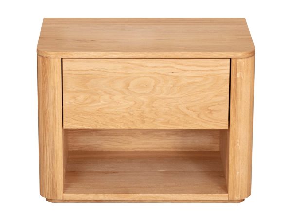 Szafka nocna z litego drewna Lelina 1L