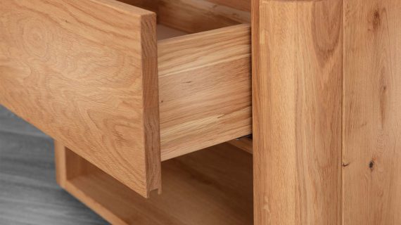 Miniaturka 4 - Szafka nocna z litego drewna Lelina 1L