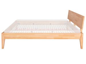 Miniaturka 4 - Łóżko bukowe z materacem na stelażu widocznym prześwitującym profil boczny