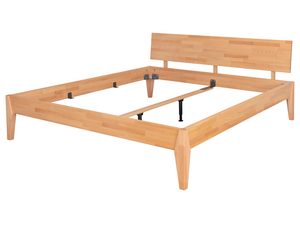 Miniaturka 5 - Rama łóżka bukowego z zagłówkiem skośnym konstrukcja metalowe zawiasy perspektywa