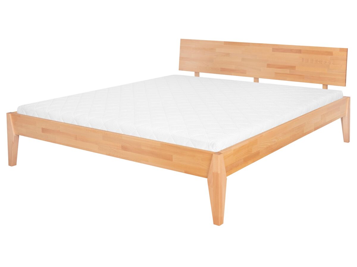 Łóżko Bukowe do Sypialni w Stylu Nowoczesnym Lanoret