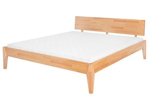 Miniaturka 7 - Łóżko bukowe z materacem i zagłówkiem skośnym na skośnych nogach perspektywa