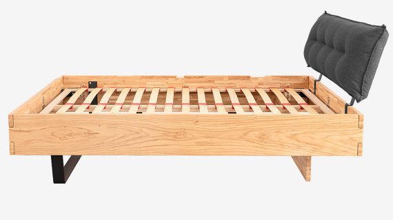 Miniaturka 2 - Wygodne Łóżko Dębowe z Pojemnikiem Taverika B DĄB