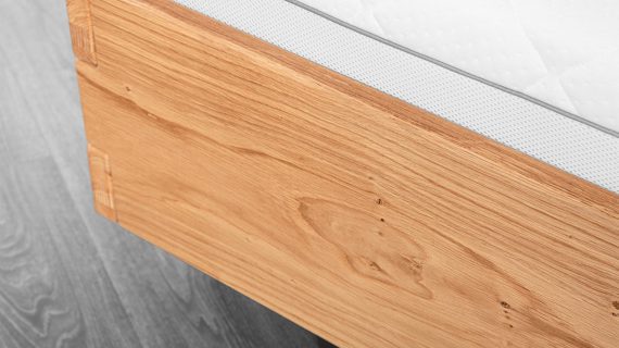 Miniaturka 11 - Wygodne Łóżko Dębowe z Pojemnikiem Taverika B DĄB