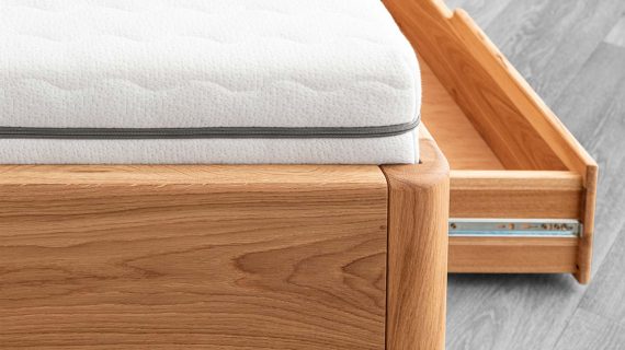 Miniaturka 3 - Łóżko Dębowe do Nowoczesnych Wnętrz Lelina L