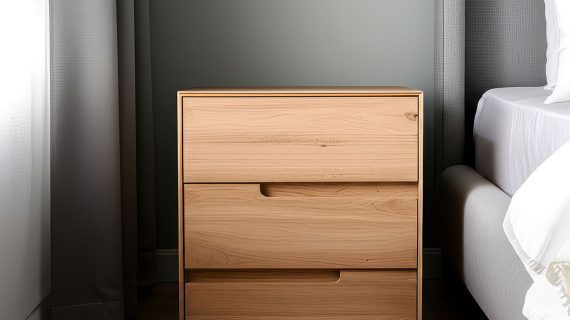 Miniaturka 7 - Szafka nocna z litego drewna Kobko 3L