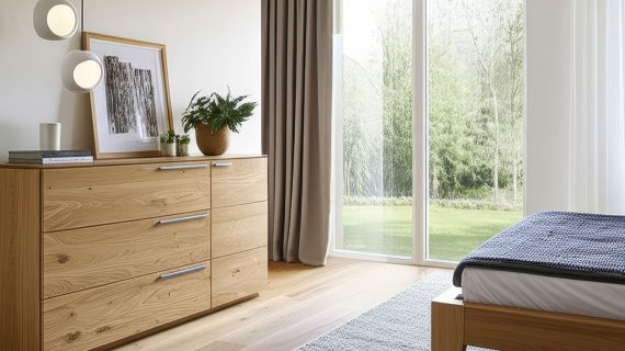 Miniaturka 9 - Komoda drewniana z litego drewna Arella 3L1T