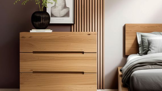 Miniaturka 9 - Pojemna drewniana komoda Macari 3L