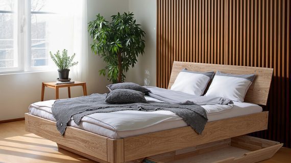 Miniaturka 6 - Łóżko Dębowe w Nowoczesnym Stylu Elona A
