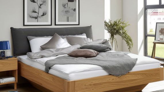 Miniaturka 13 - Stylowe Łóżko Dębowe z Eleganckim Wykończeniem Elona B