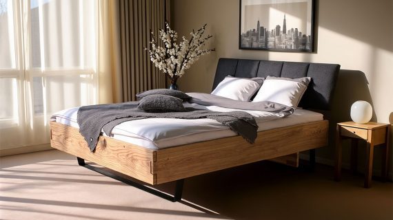 Miniaturka 19 - Solidne i Eleganckie Łóżko z Drewna Dębowego Taverika A DĄB