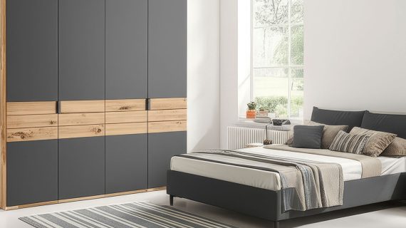 Miniaturka 3 - Elegancka szafa z litego drewna K40EF4E