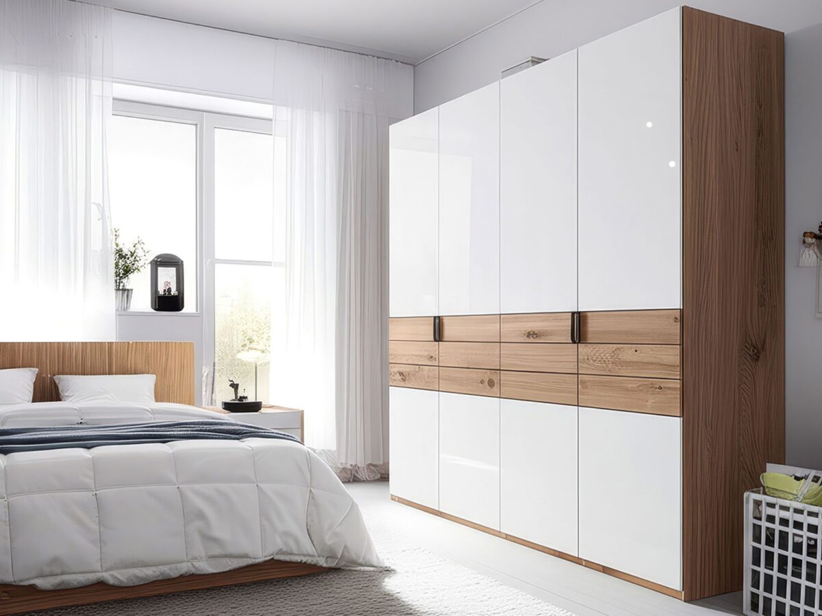 Skandynawska modna sypialnia