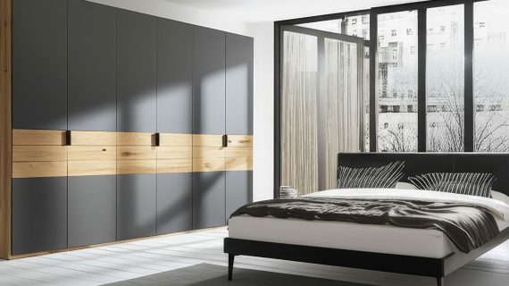 Miniaturka 3 - Elegancka drewniana szafa K60EF4E