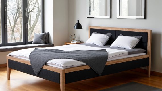 Miniaturka 3 - Łóżko Dębowe do Wygodnej Sypialni Faterara